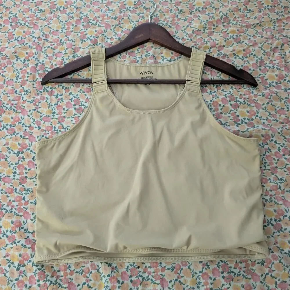 Cream/Tan Chest binder
